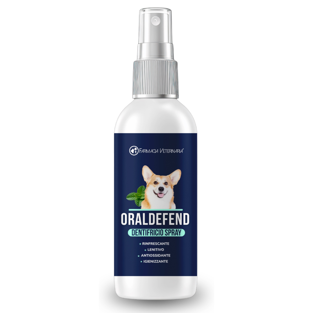 Oraldefend Dentifricio Spray: Igiene Orale Quotidiana per Cani – Alito Fresco e Protezione Naturale