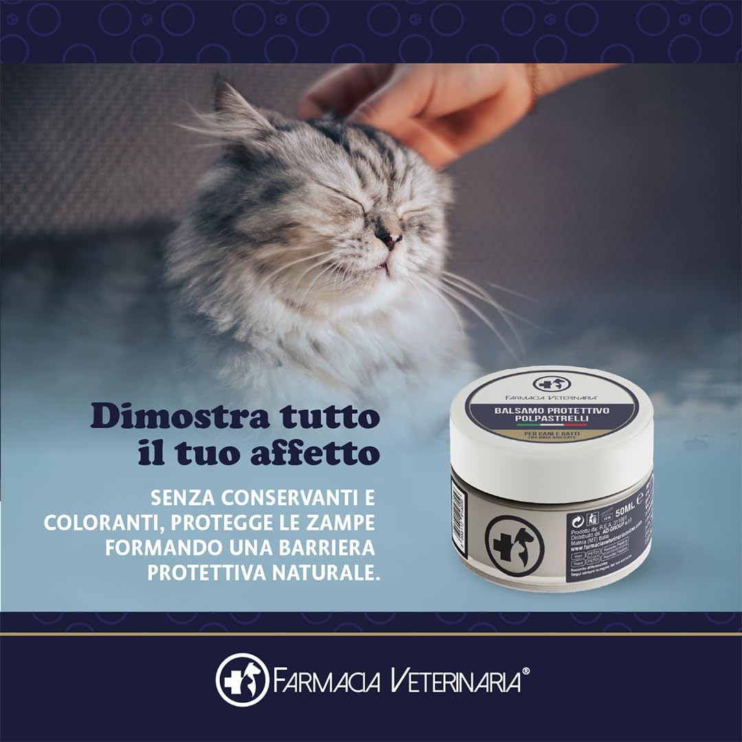 Balsamo Protettivo Zampe e Naso per Cani e Gatti – Scudo contro Asfalto Bollente, Neve e Screpolature | Crema Naturale