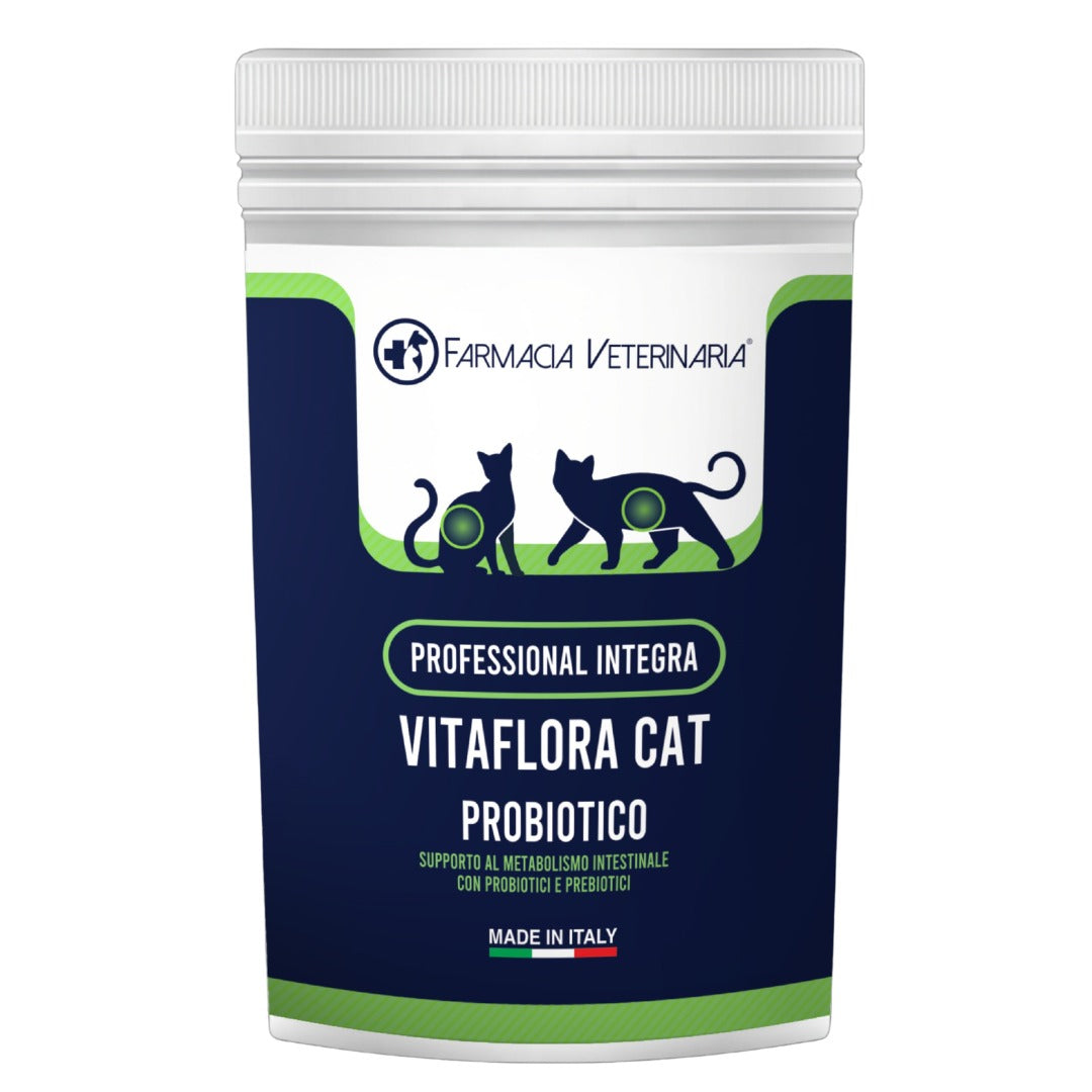 Vitaflora Cat: Probiotico e Prebiotico in Polvere per Gatti - Integratore Altamente Appetibile contro Carenze e Stress