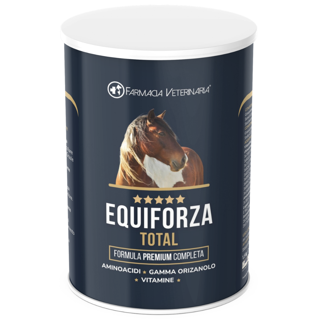 EQUIFORZA TOTAL – Formula Avanzata per Sviluppo Muscolare, Energia e Vitalità del Cavallo - Integratore per Cavalli